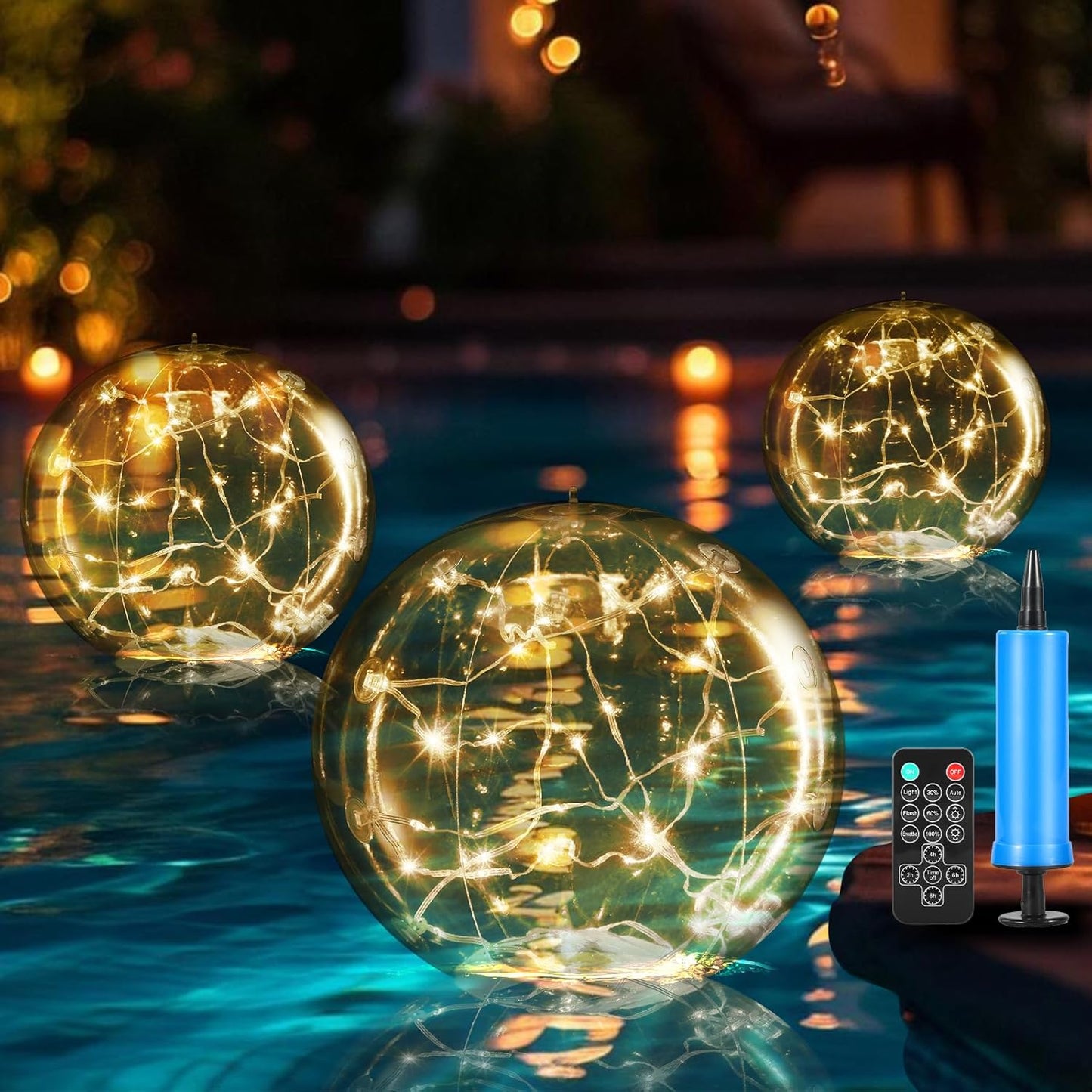 Buy 1 Get 1 Free - Solar Floating Pool Light Waterproof and Color-Changing