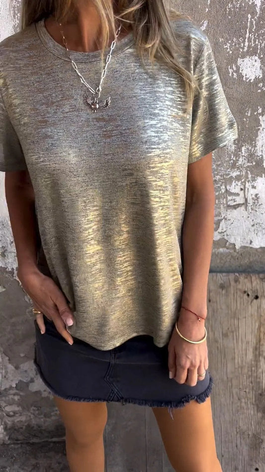 aldorian™-Gold Foil Short-sleeved T-shirt (Buy 2 Free Shipping)