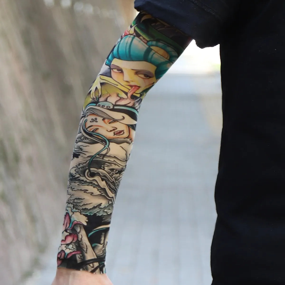 ⚜️Men's Ultra-Realistic Tattoo-Style Sun Protection Sleeves -Tattoo-Friendly