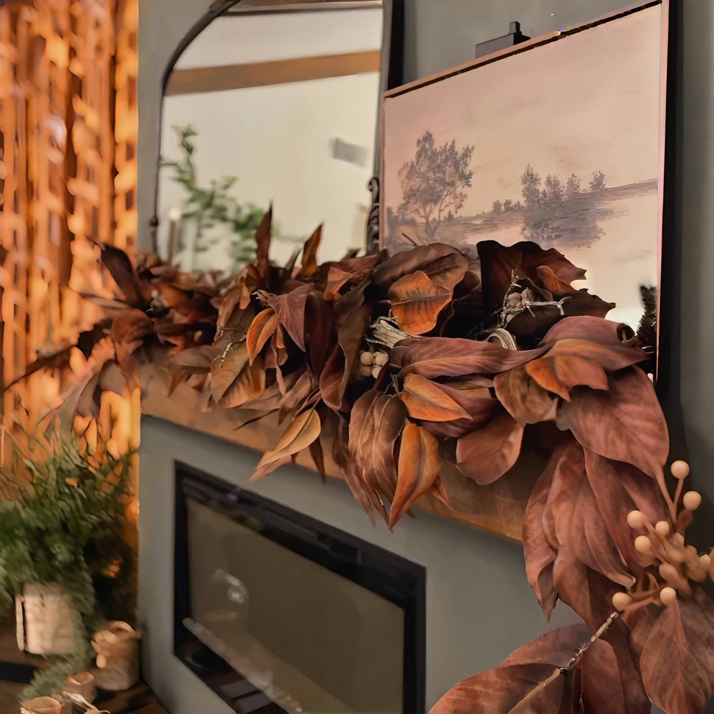 🎁Buy 2 Get Free Shipping🔥Brown Magnolia Leaf Garland