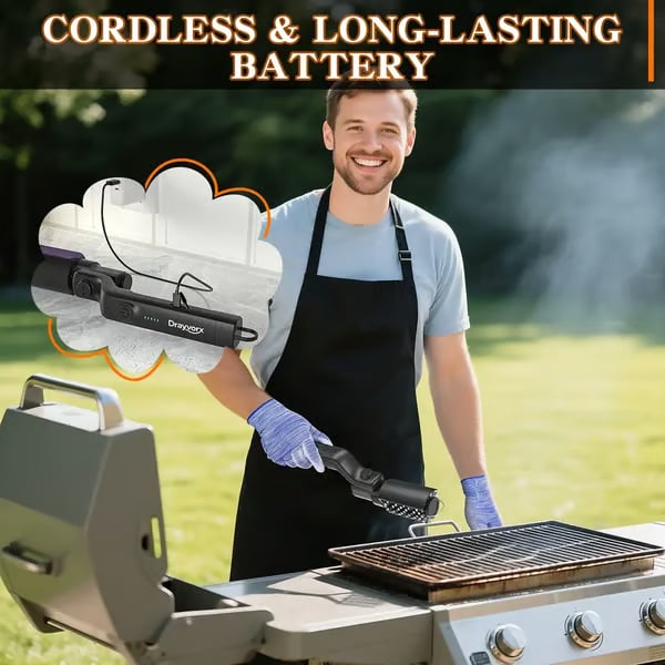🔥Free shipping🔥Cordless Electric BBQ Grill Brush Cleaner