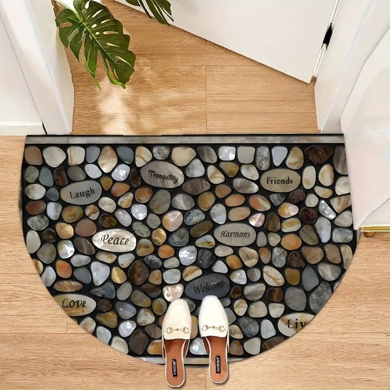 aldorian™-💖Boho Style Semicircular Door Mat - Non Slip Soft Floor Carpet