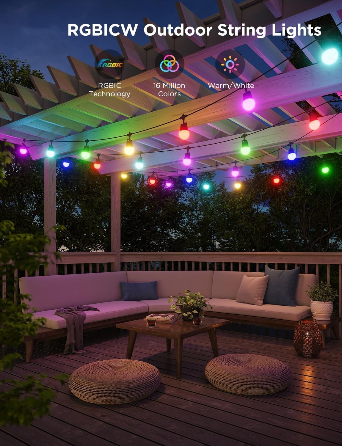 🔥⚡ Outdoor String Lights