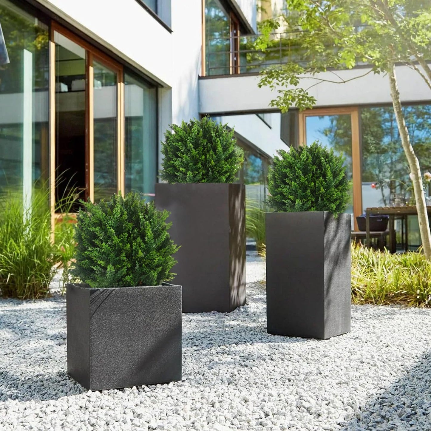 💥UV Resistant Artificial Cedar Topiary Ball Tree
