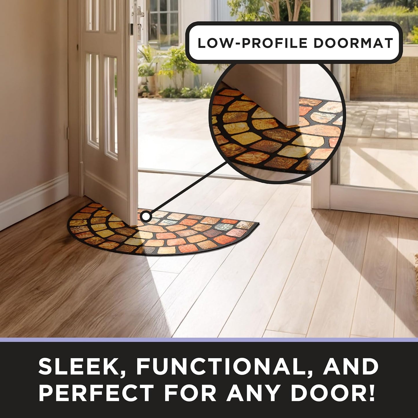 aldorian™-💖Boho Style Semicircular Door Mat - Non Slip Soft Floor Carpet