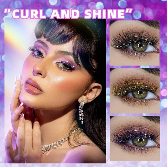 Waterproof Diamond Glitter Mascara - Long-lasting Curl, Sparkling Shine, Create Captivating Eyes!