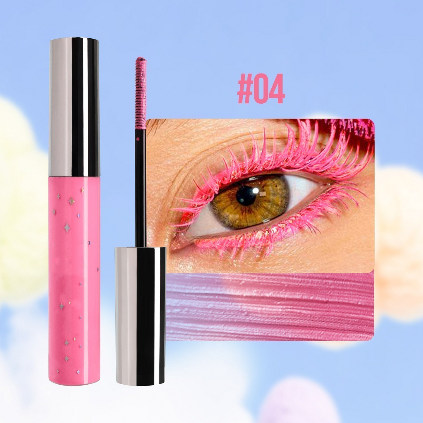 Waterproof Diamond Glitter Mascara - Long-lasting Curl, Sparkling Shine, Create Captivating Eyes!