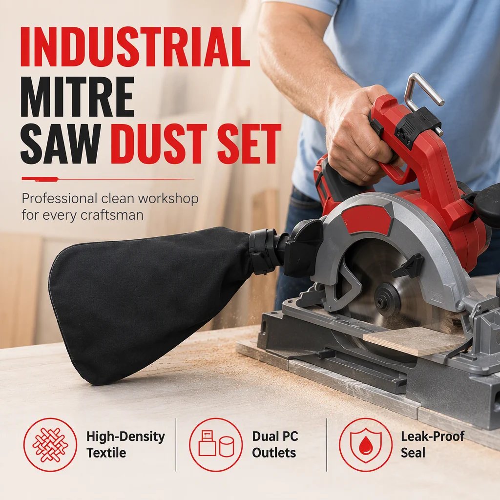 ⏳Time-Limited Special⏰Dust Collection Bag with Steel Wire Clamp for 10 Inch 255 Aluminum and Miter Saw