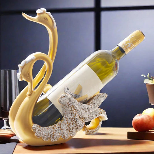 ⏰Swan Wine Bottle Holder Rack