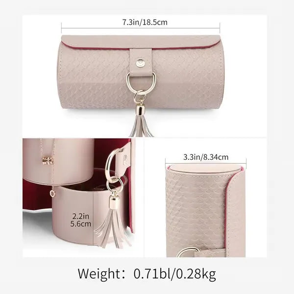 💎Portable Cylindrical Multi-Layer Jewelry Box
