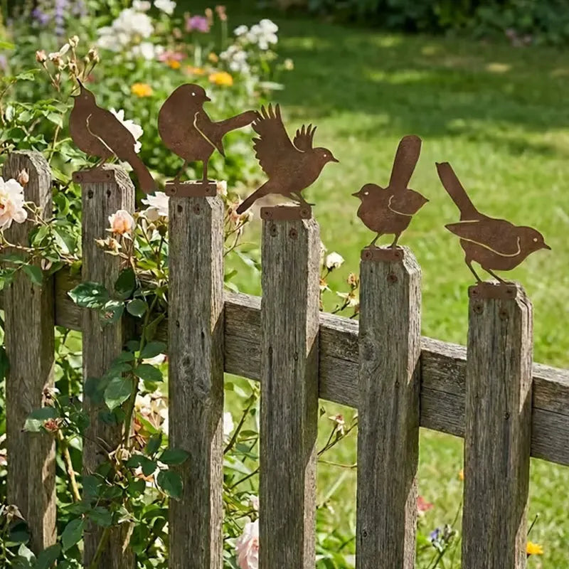 🐦Distressed wrought iron bird-shaped garden decoration🐦