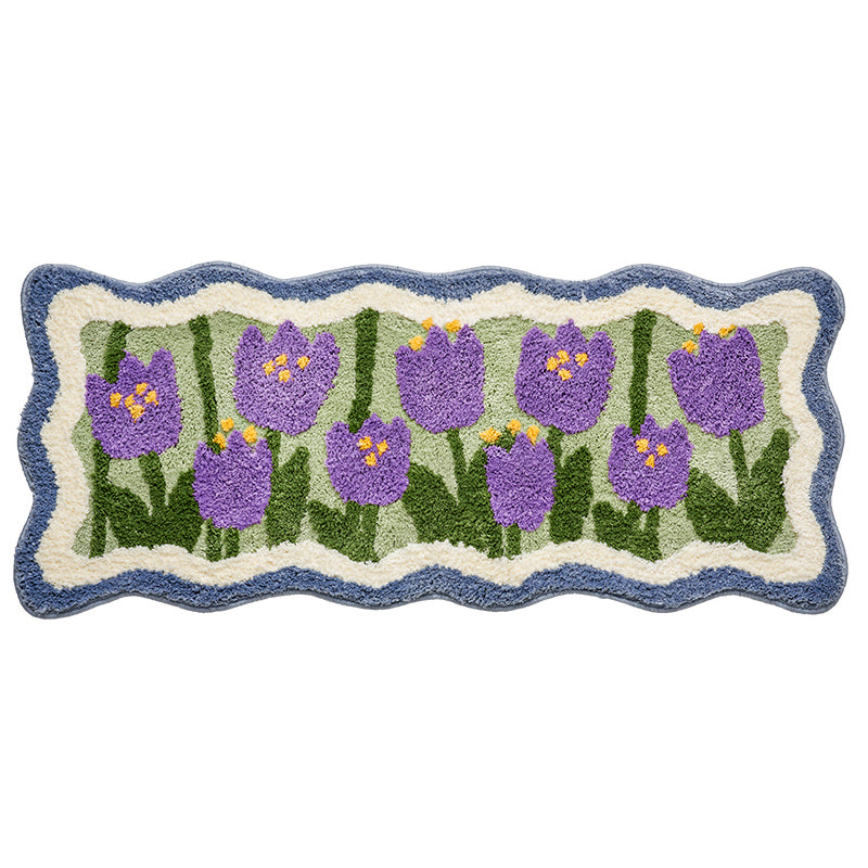 Lovely Flowers Bedroom Runner Mat