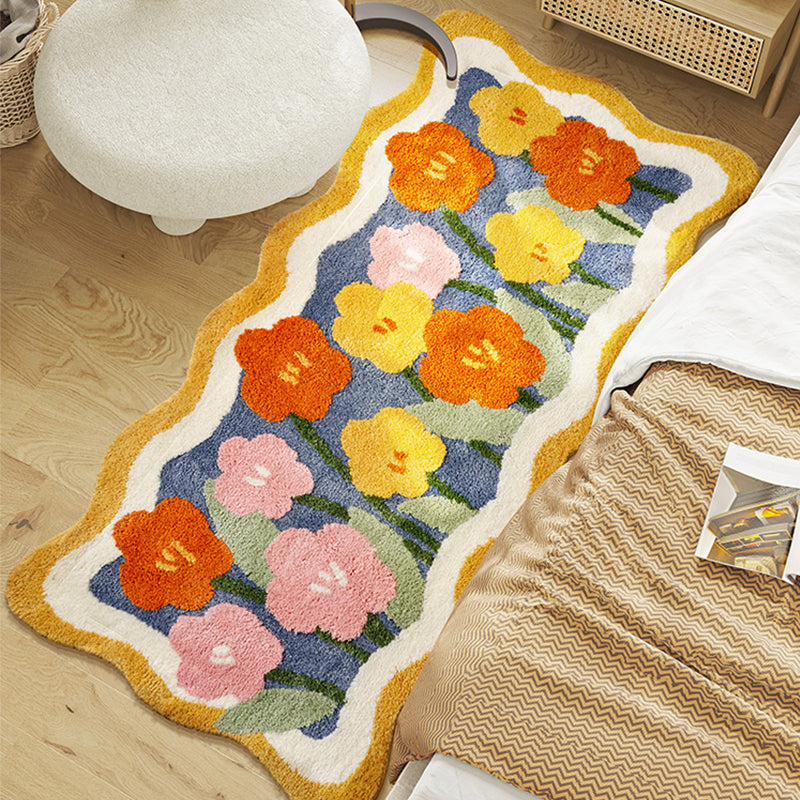 Lovely Flowers Bedroom Runner Mat