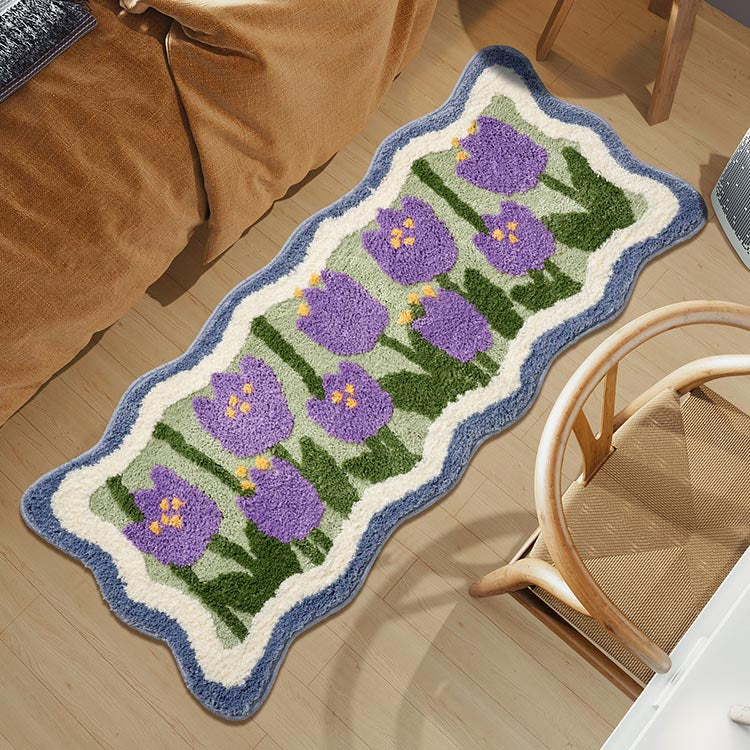 Lovely Flowers Bedroom Runner Mat