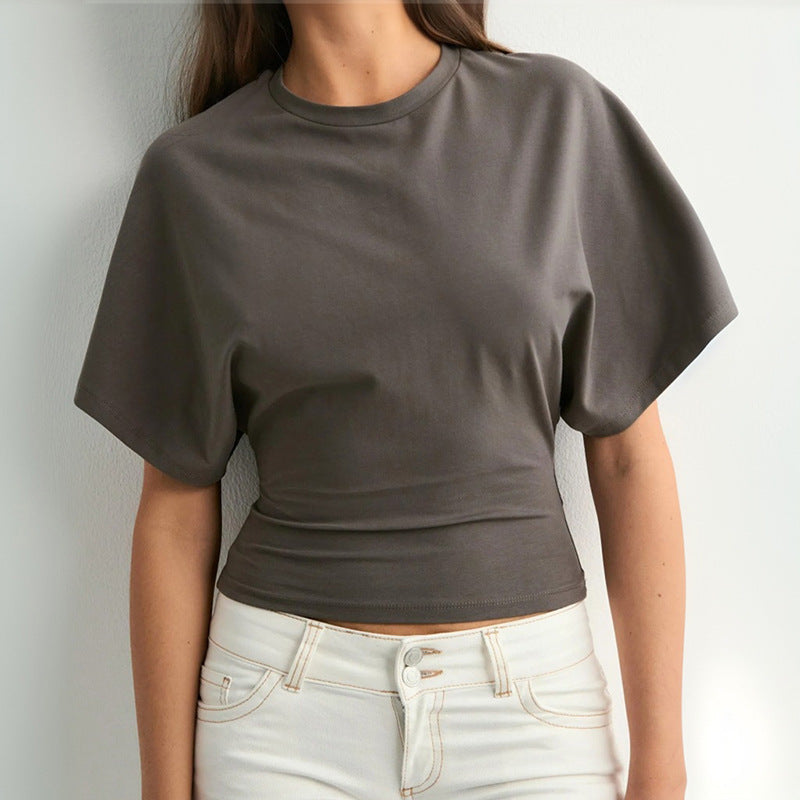 📢2025 New Products👕Women's Solid Color Round Neck Tee