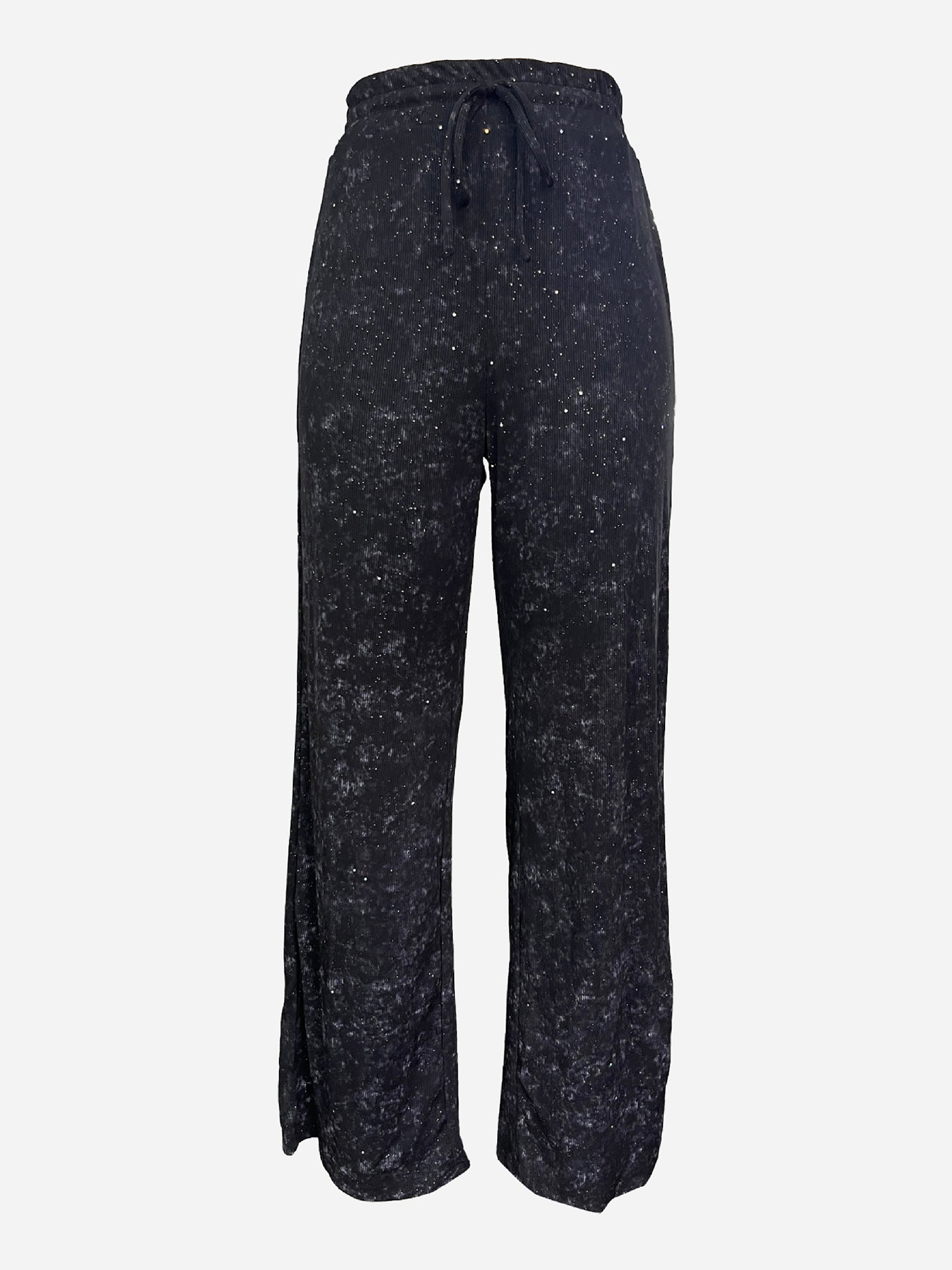 🎄🎁Christmas Sale 50% OFF🥰Women's Sequin Sparkle Wide Leg Pants with Elastic Waistband