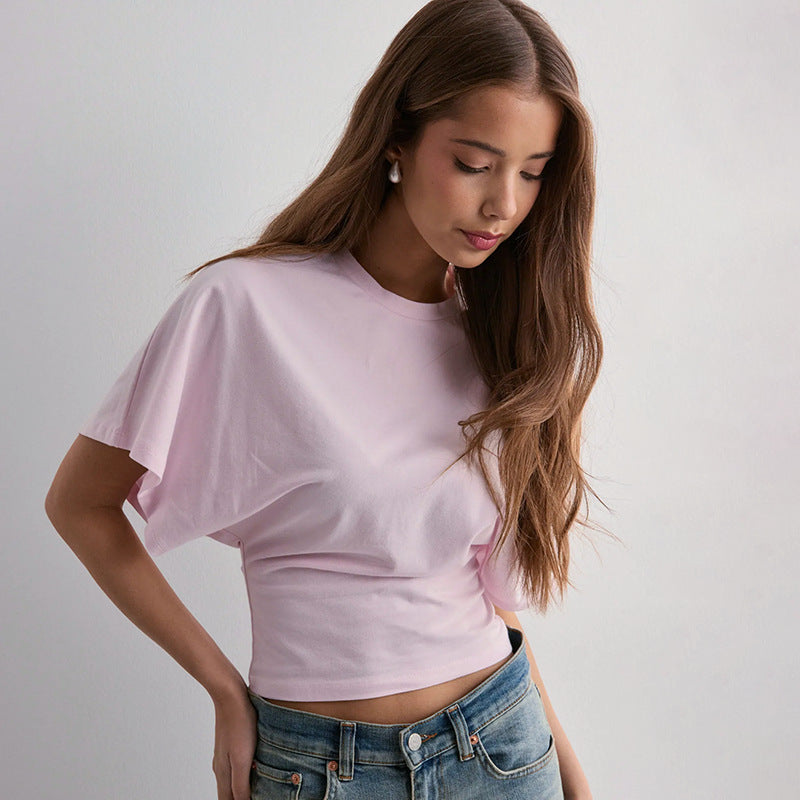 📢2025 New Products👕Women's Solid Color Round Neck Tee