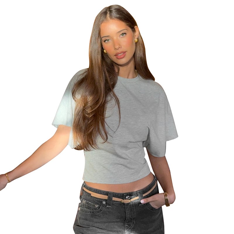 📢2025 New Products👕Women's Solid Color Round Neck Tee