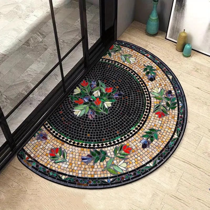 aldorian™-💖Boho Style Semicircular Door Mat - Non Slip Soft Floor Carpet