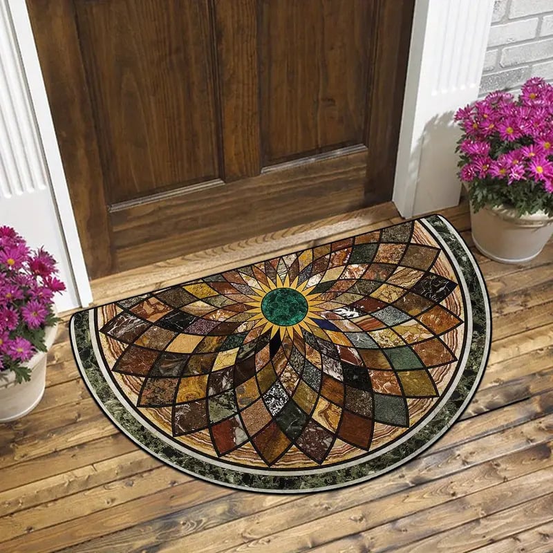 aldorian™-💖Boho Style Semicircular Door Mat - Non Slip Soft Floor Carpet