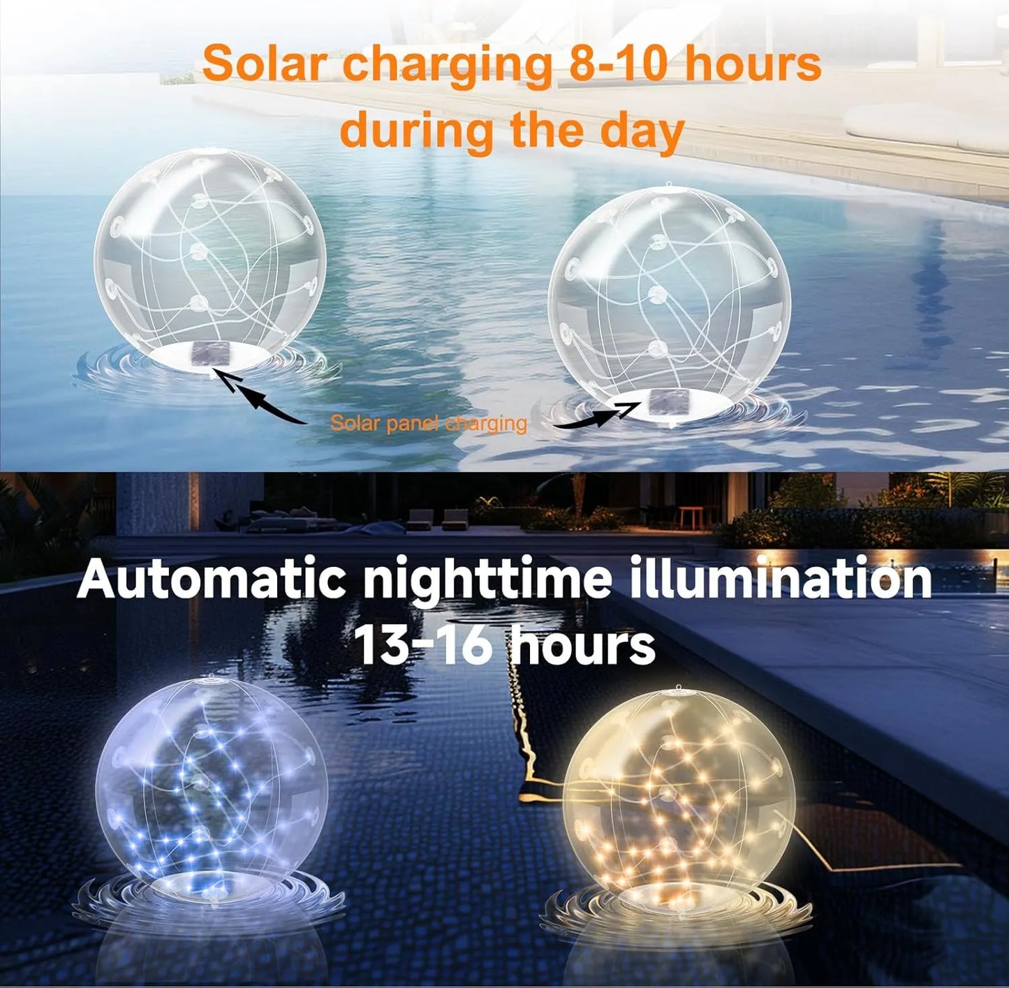 Buy 1 Get 1 Free - Solar Floating Pool Light Waterproof and Color-Changing