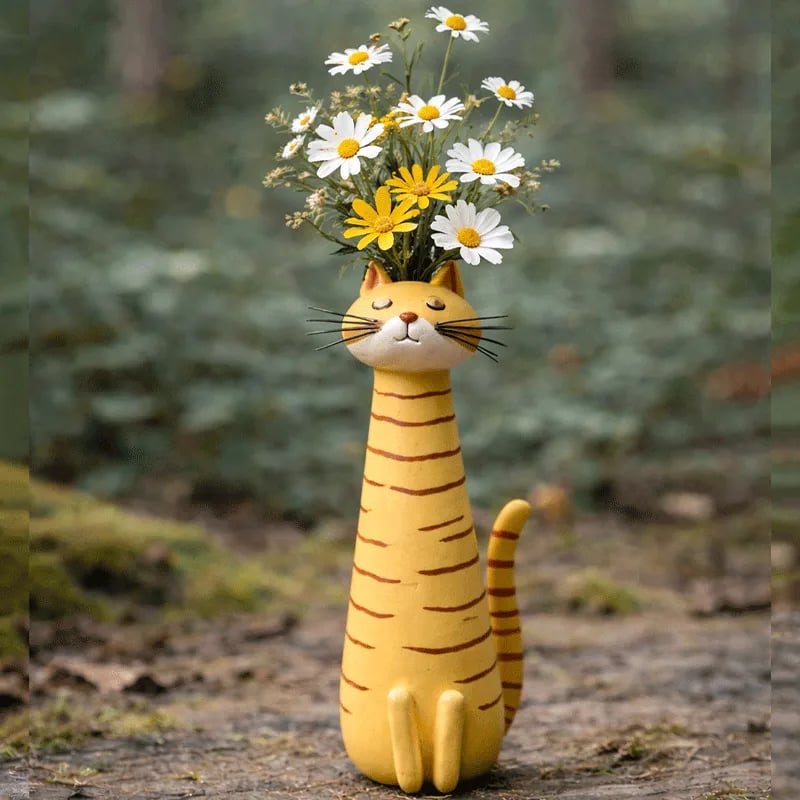 😻Handcrafted Quirky Cat Vase