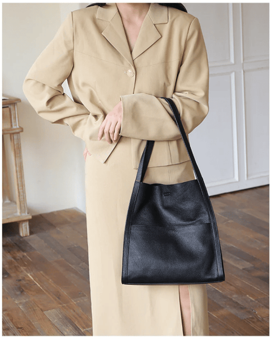 aldorian™-🔥49% OFF⏰Solid color simple genuine leather shoulder bag🔥