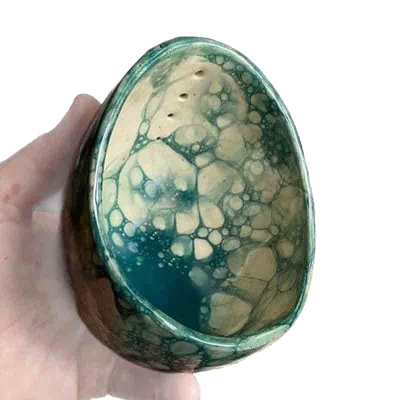 50% off  Pottery Herb Stripper Bowl