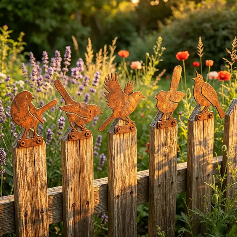 🐦Distressed wrought iron bird-shaped garden decoration🐦