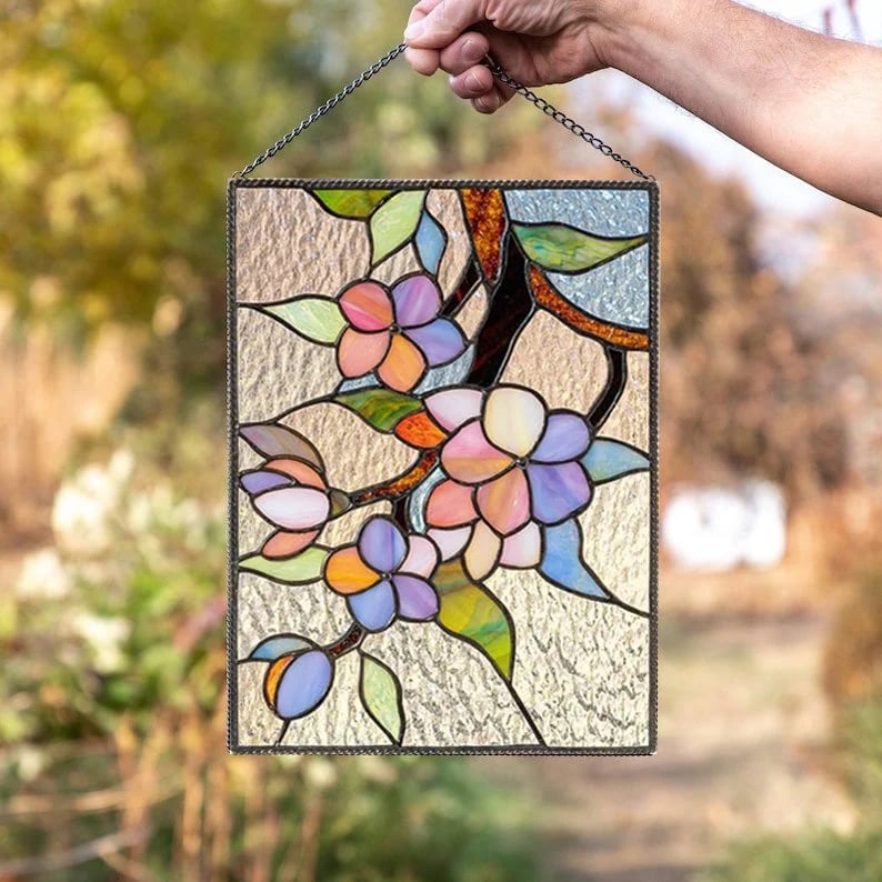 🔥Stained Birds on Window Panel🕊️✨