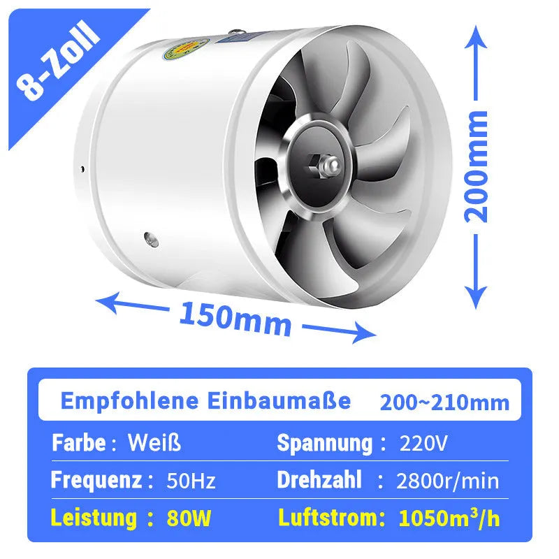 🔥Suitable for multiple scenarios - high-speed, high-power, super-strong suction and silent exhaust fan