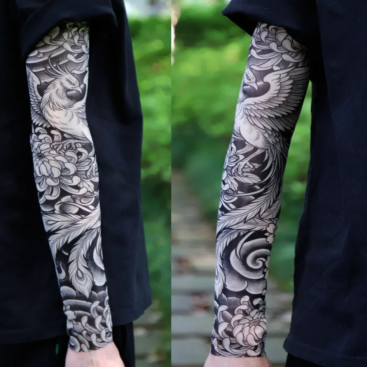 ⚜️Men's Ultra-Realistic Tattoo-Style Sun Protection Sleeves -Tattoo-Friendly