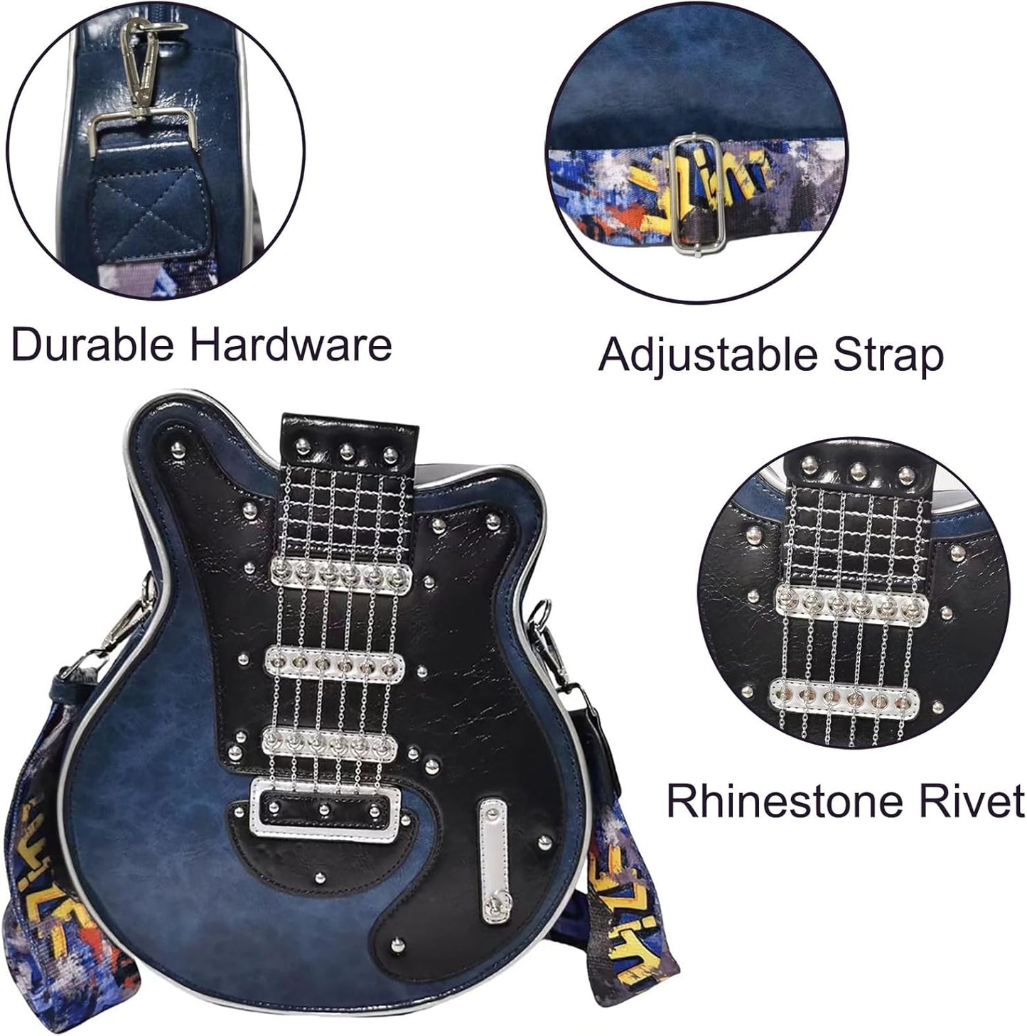 aldorian™-Guitar Shaped Crossbody Shoulder Bag