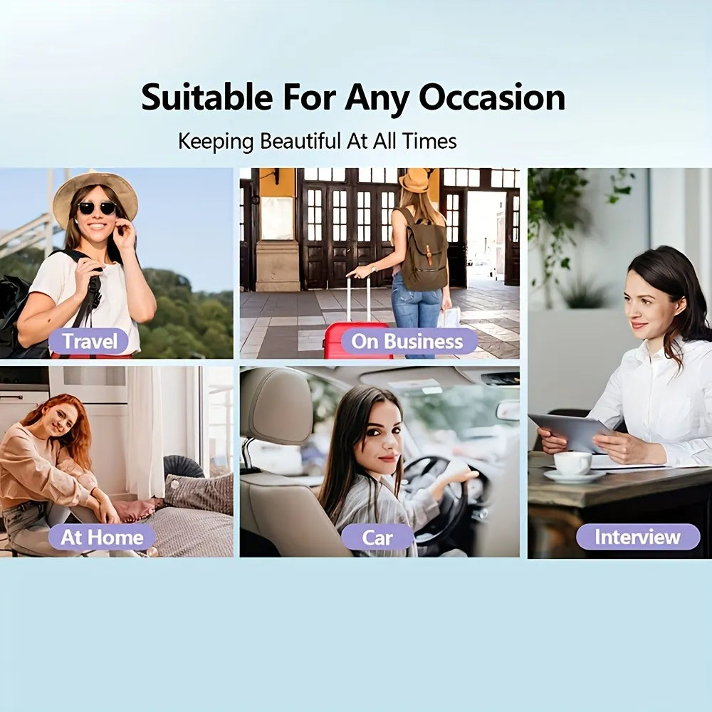 👩‍🦰2-in-1 USB Rechargeable Heated Hair Straightening Brushv