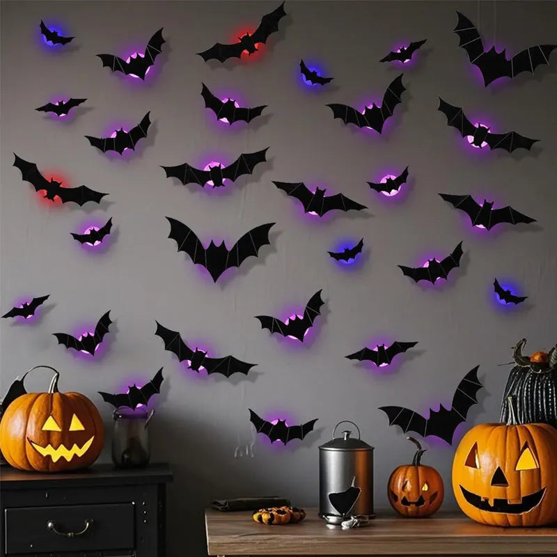 🦇Halloween Special Offer – LED Illuminated 3D Bat Wall Decor
