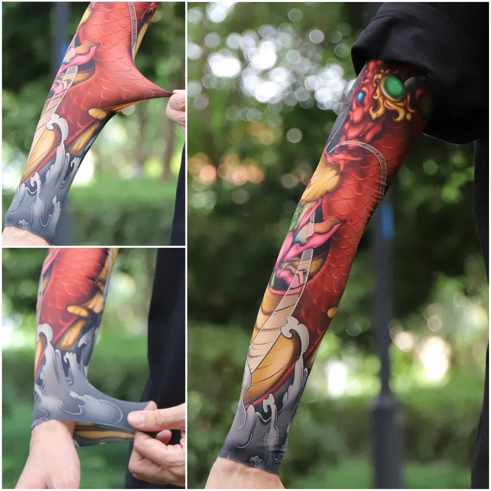 ⚜️Men's Ultra-Realistic Tattoo-Style Sun Protection Sleeves -Tattoo-Friendly