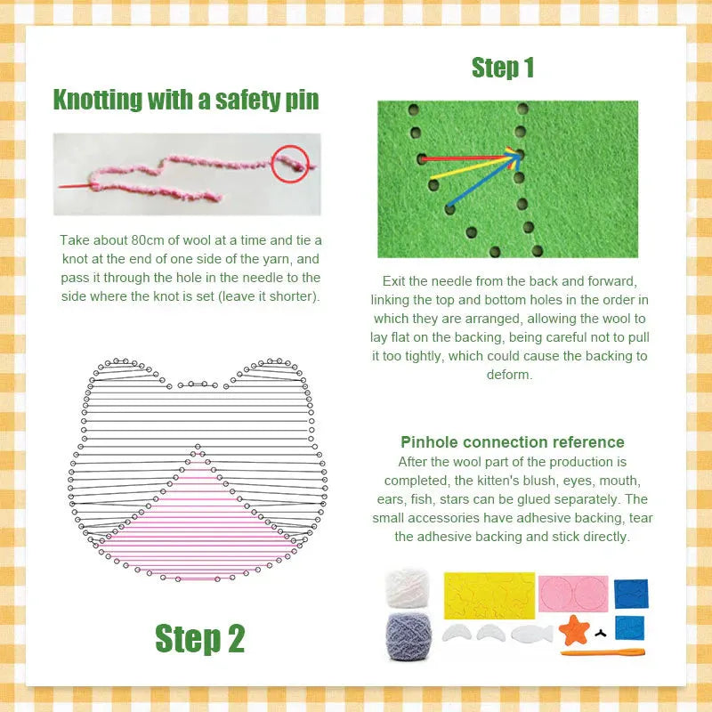 DIY Embroidery Doll Kit for Kids💝[The Perfect Gift]