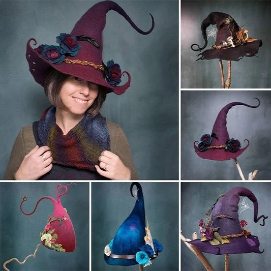 aldorian™-Halloween Party Felt Witch Hats
