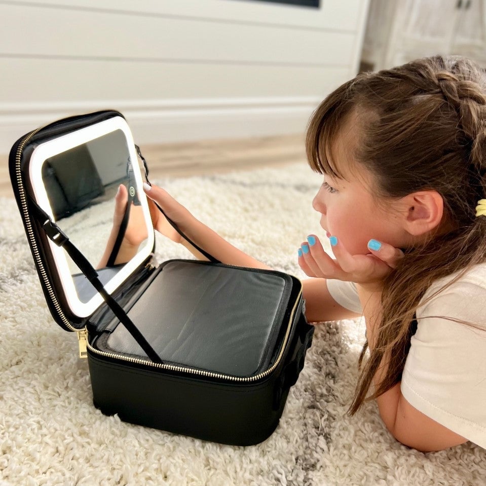 aldorian™-💝Makeup bag with LED Mirror