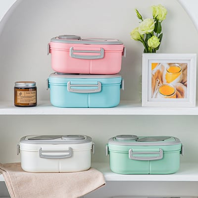 aldorian™-Lunchport Portable Lunch Container with Compartments & Carrying Handle
