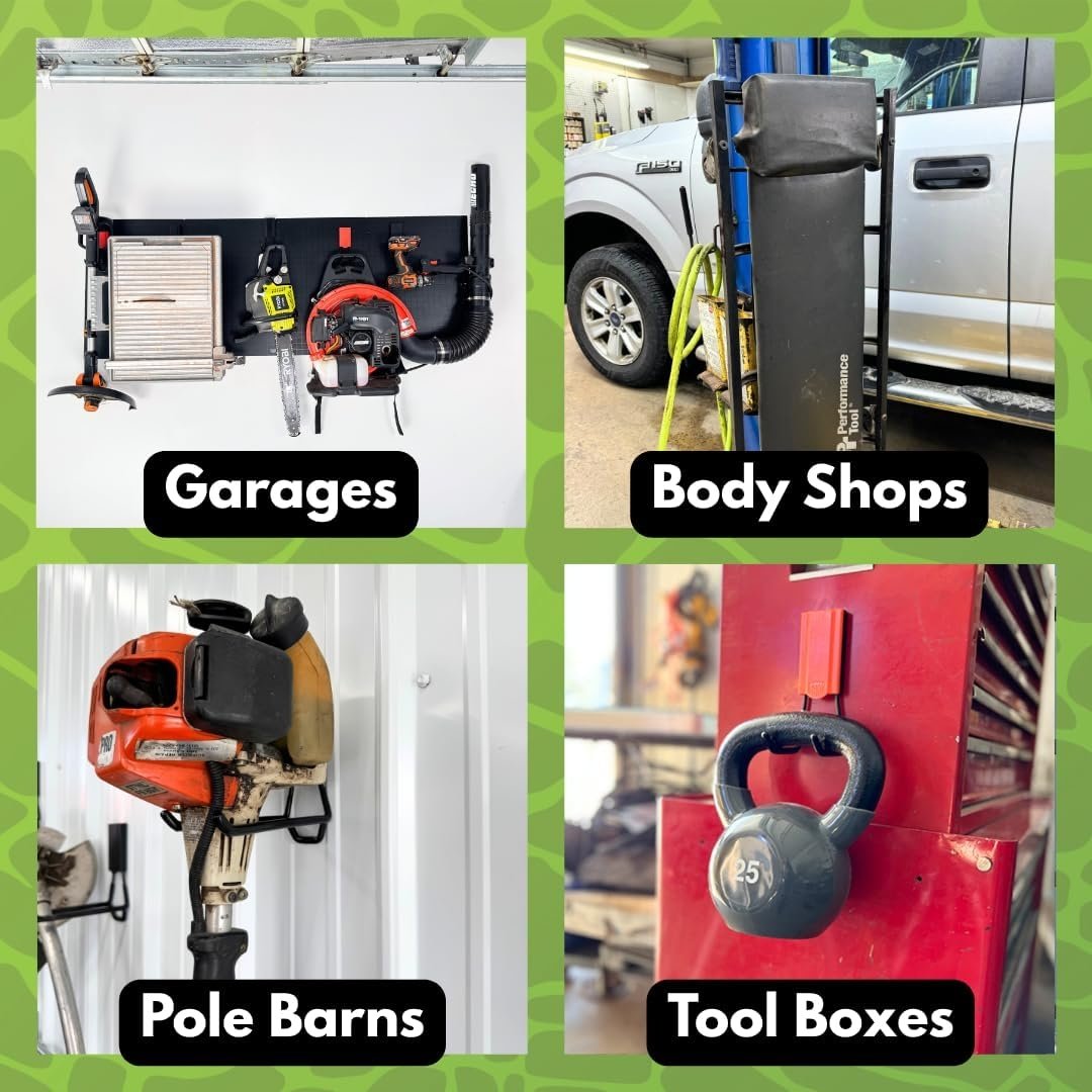💥Heavy-Duty Magnetic Hook | For Garage, Workshop, Van & Shed Organization🏅