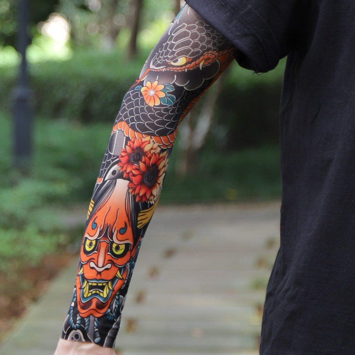 ⚜️Men's Ultra-Realistic Tattoo-Style Sun Protection Sleeves -Tattoo-Friendly