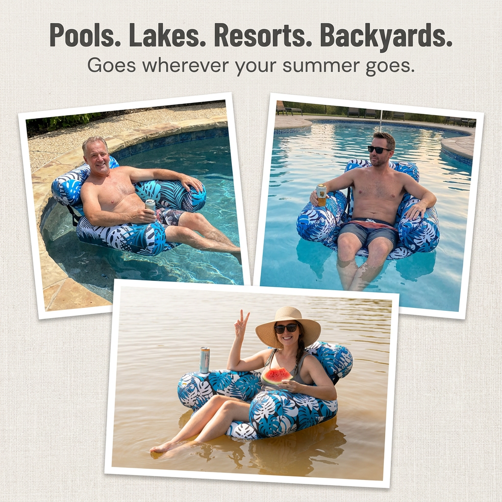 🏖️Summer Pool Essentials: Inflatable Water Lounger