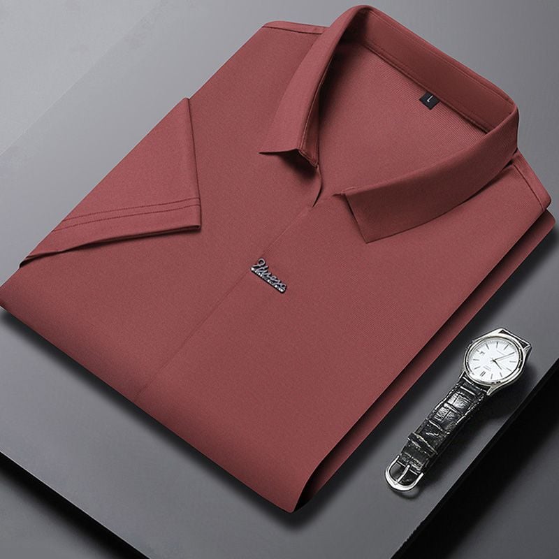 🎁Men’s Casual Lapel Breathable Wrinkle-free T-shirt