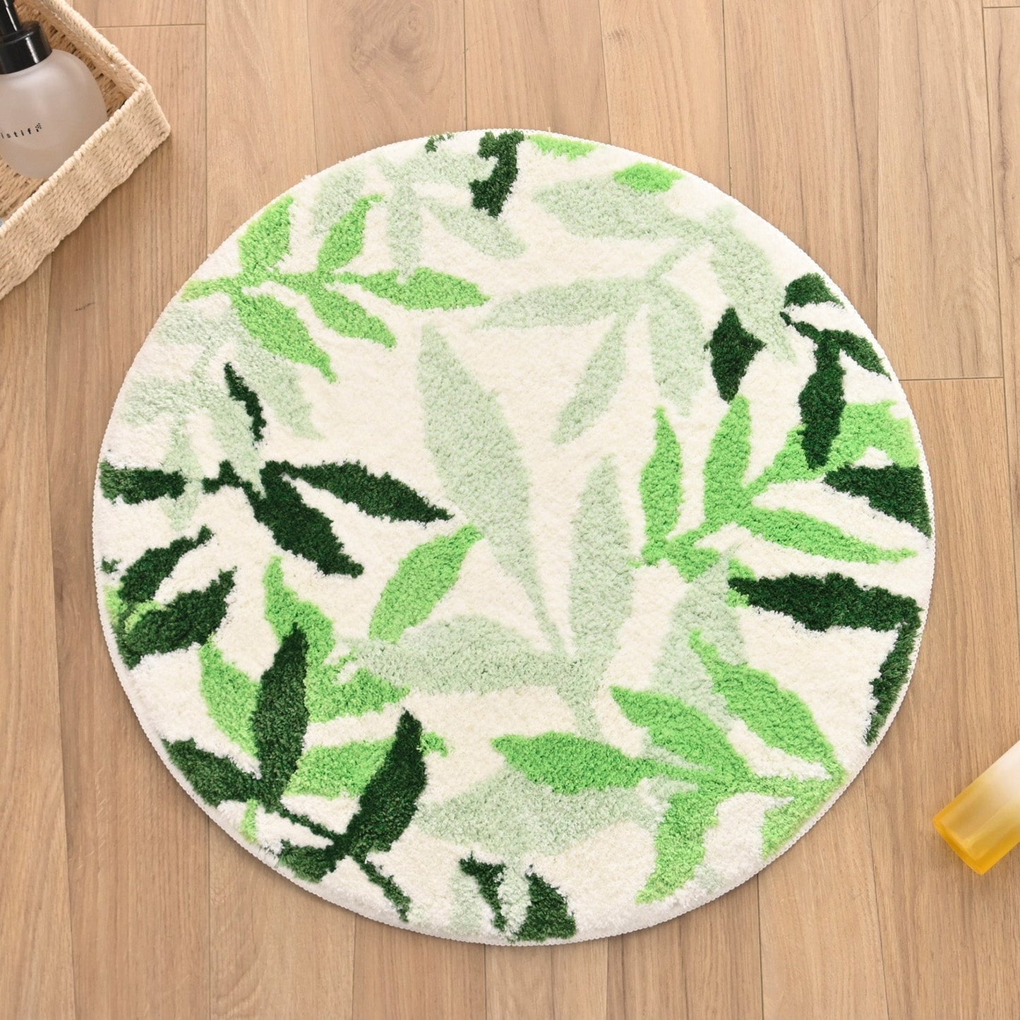 Green Leaves Bath Mat