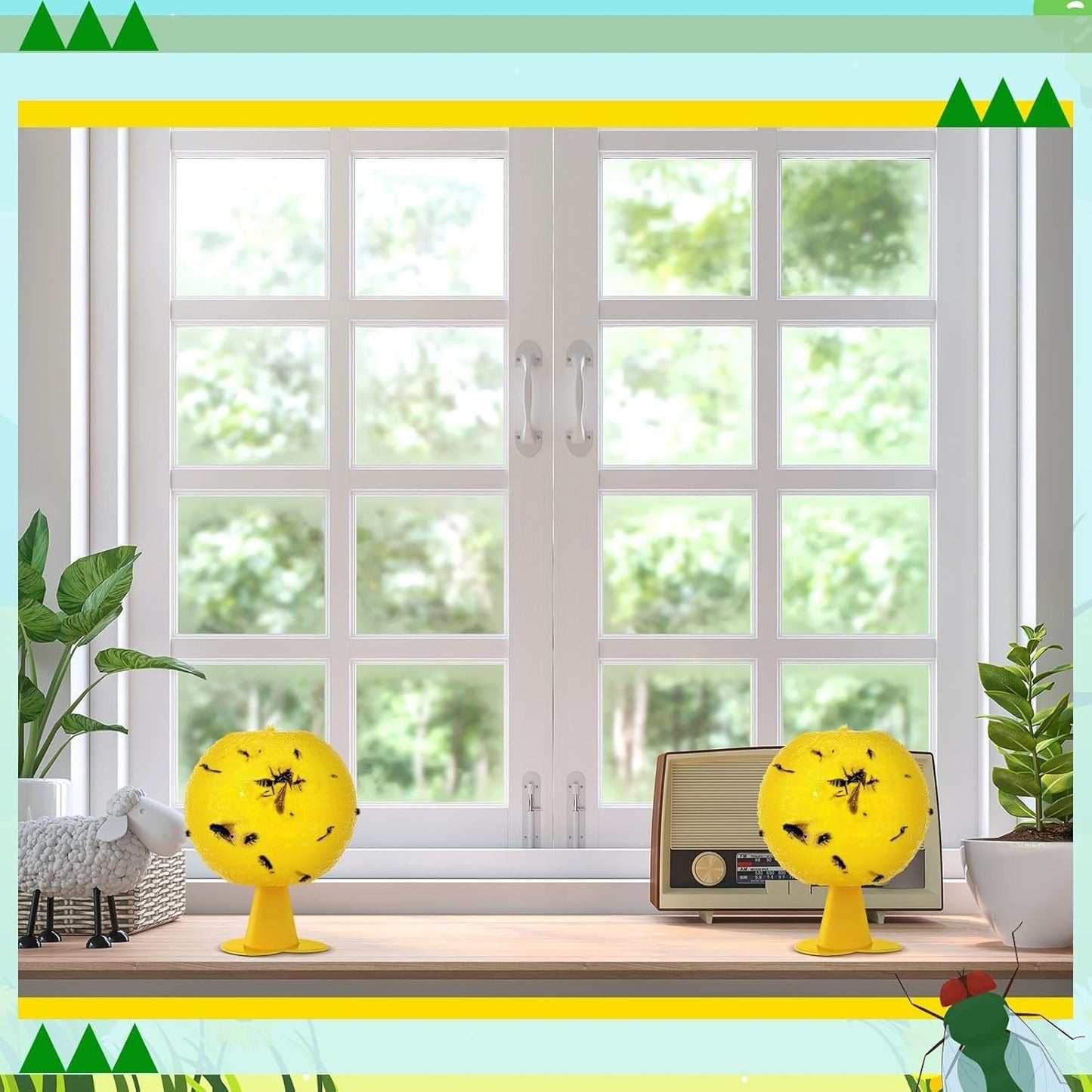 🎁 🔥Fruit Fly Balls - Waterproof & Heat-resistant Household Orchard Garden Sticky Ball Fly Catcher