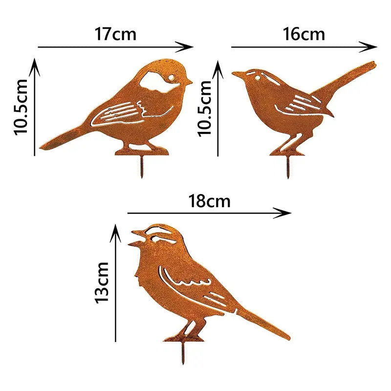 🐦Distressed wrought iron bird-shaped garden decoration🐦