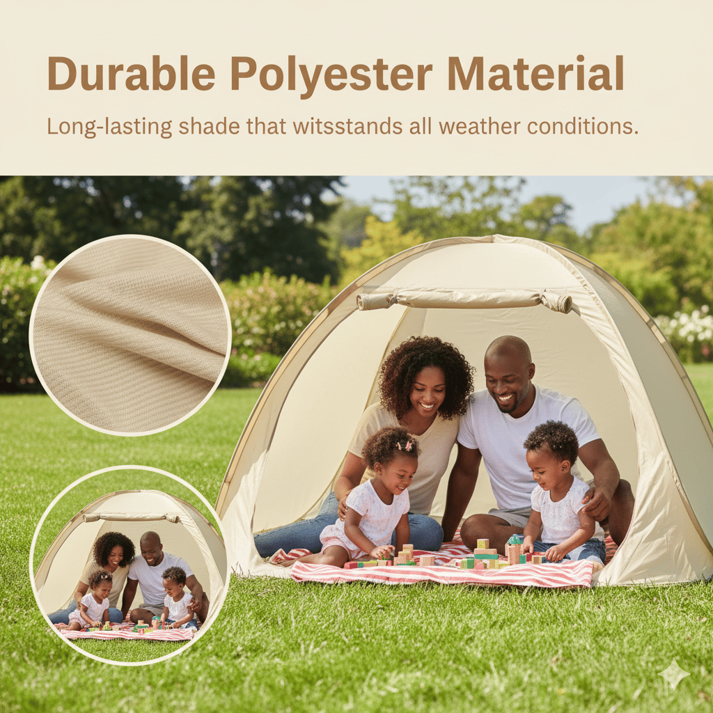 🏖️⛺️Pop-Up Beach Tent with UV Protection