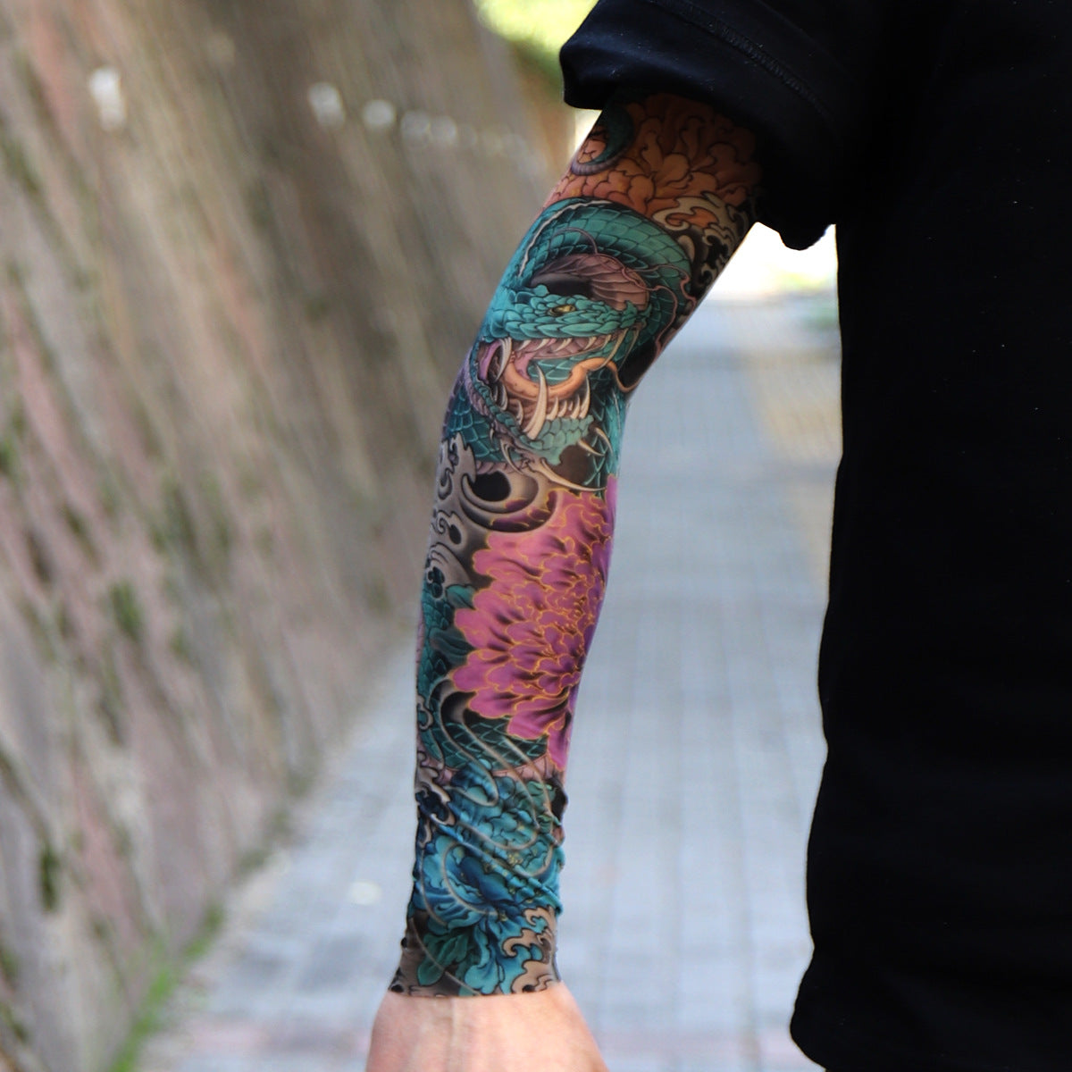 ⚜️Men's Ultra-Realistic Tattoo-Style Sun Protection Sleeves -Tattoo-Friendly