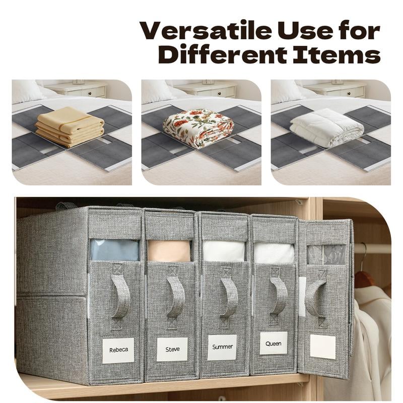 🎁Multi-Use Storage Bags 4Pack Dustproof Organizer For Bedding Quilts Blankets